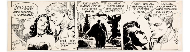 Dan Barry, Bob Fujitani, Flash Gordon 21/2/83 - Comic Strip