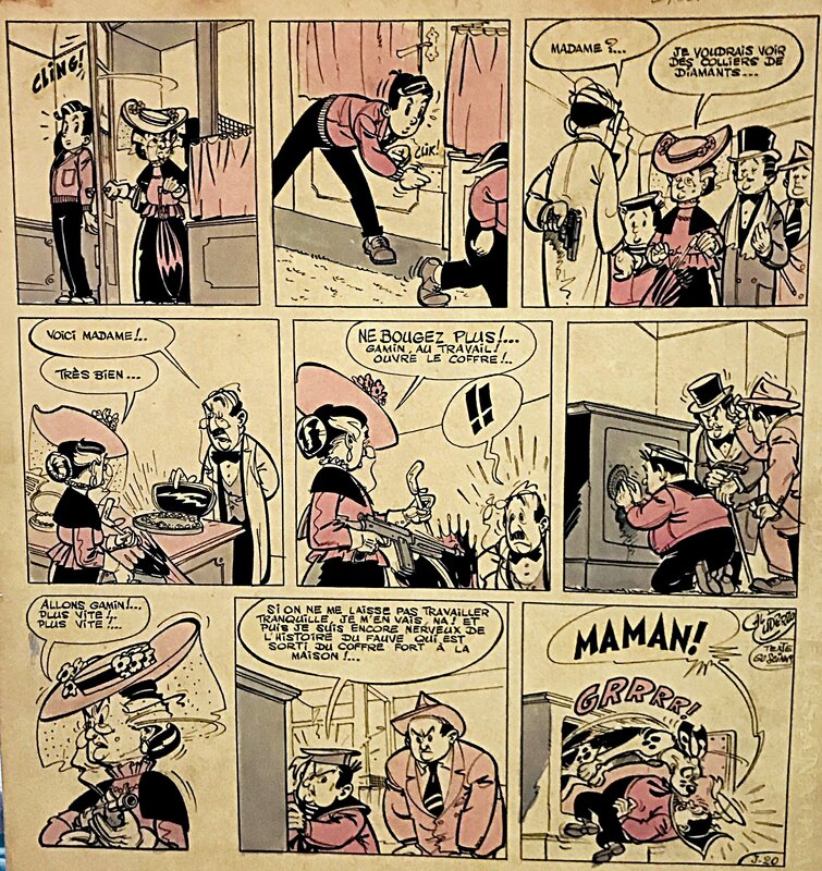 Luc Junior p20 T1 par Albert Uderzo, René Goscinny - Planche originale