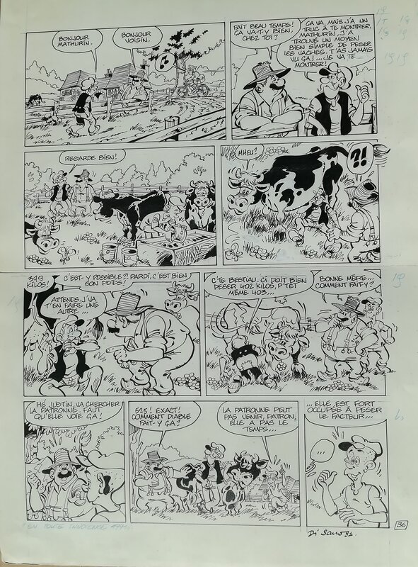 Blagues coquines 36 par Bruno Di Sano - Planche originale