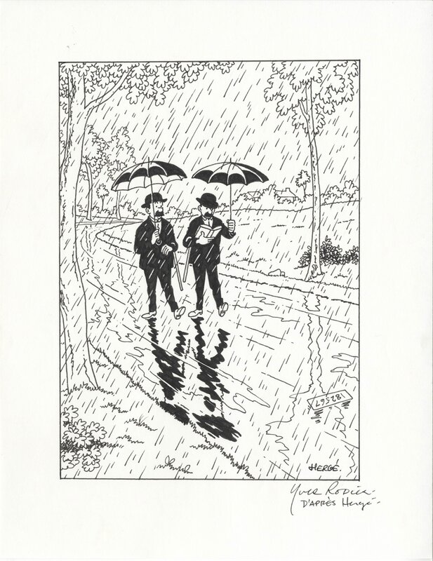 Yves Rodier, Hergé, 1995 - Tintin / Kuifje - Dupont et Dupond / Jansen en Janssen (Total book - American KV) - Comic Strip