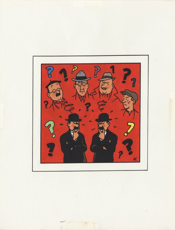 Yves Rodier, Hergé, 1995 - Tintin / Kuifje - Dupont et Dupond / Jansen en Janssen (Total book - American KV) - Comic Strip