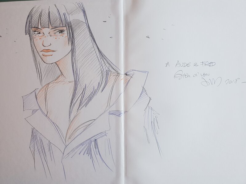 Dédicace de Jim dans Une nuit à Rome tome 3 TT - Dédicace