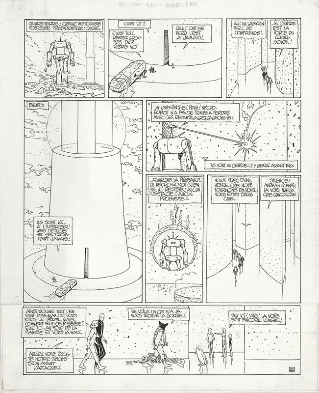 Moebius, L'incal Tome 3 Planche 20 - Planche originale