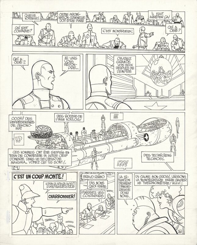 Moebius, L'incal Tome 3 Planche 30 - Planche originale