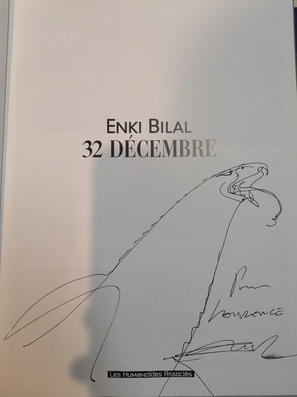 32 decembre par Enki Bilal - Dédicace