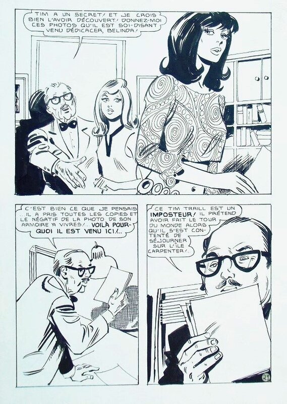 Mario Cubbino, Bélinda, le navigateur solitaire - Parution dans le magazine Shirley et Bélinda n°95 (Mon journal) - Comic Strip