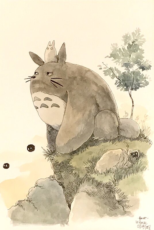Boulet, Totoro - Le Bocal 2008 - Original Illustration