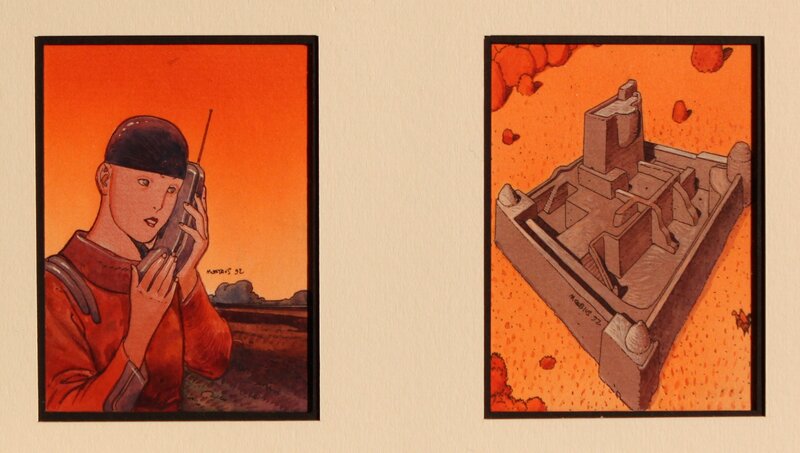 Moebius - Cartes Comic Images - N°33 & 85 - Original Illustration