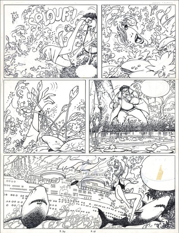 Milo Manara, Voyage à Tulum planche 10 - Planche originale