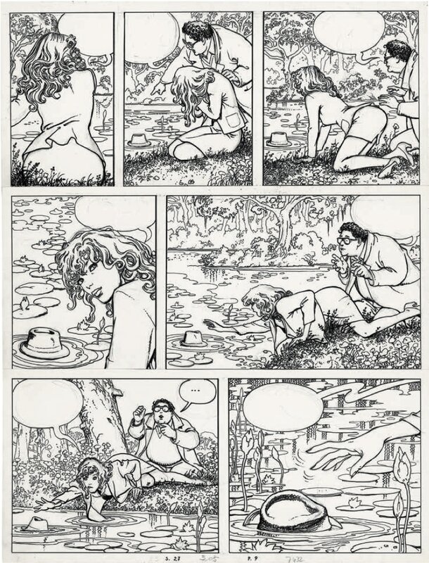Milo Manara, Voyage à Tulum planche 9 - Comic Strip