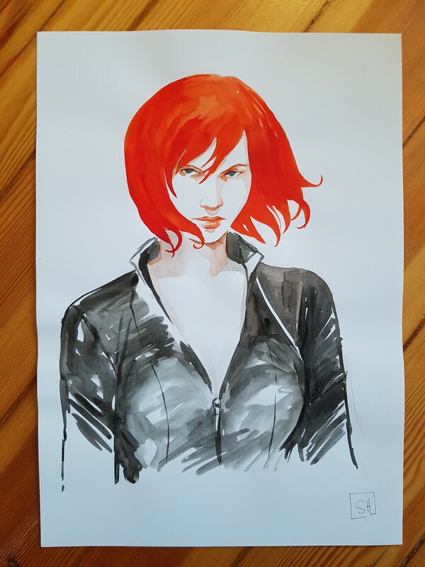 Black Widow par Stephanie Hans - Illustration originale