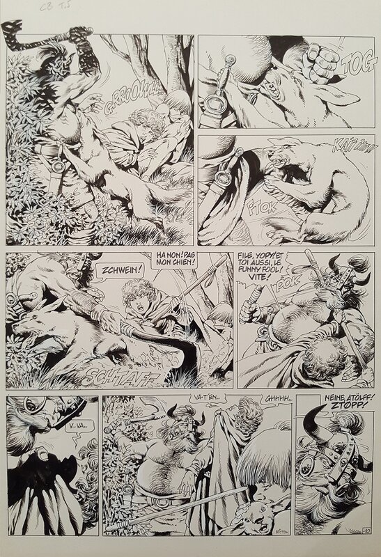 Jean-Yves Mitton, Chroniques Barbares tome 5 planche 10 - Planche originale