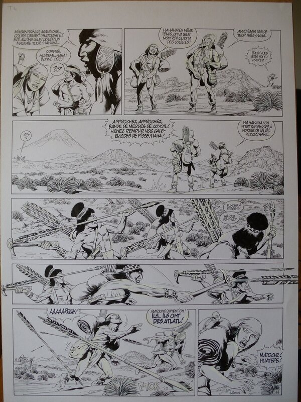 Jean-Yves Mitton, Quetzalcoatl tome 4 planche 44 - Planche originale