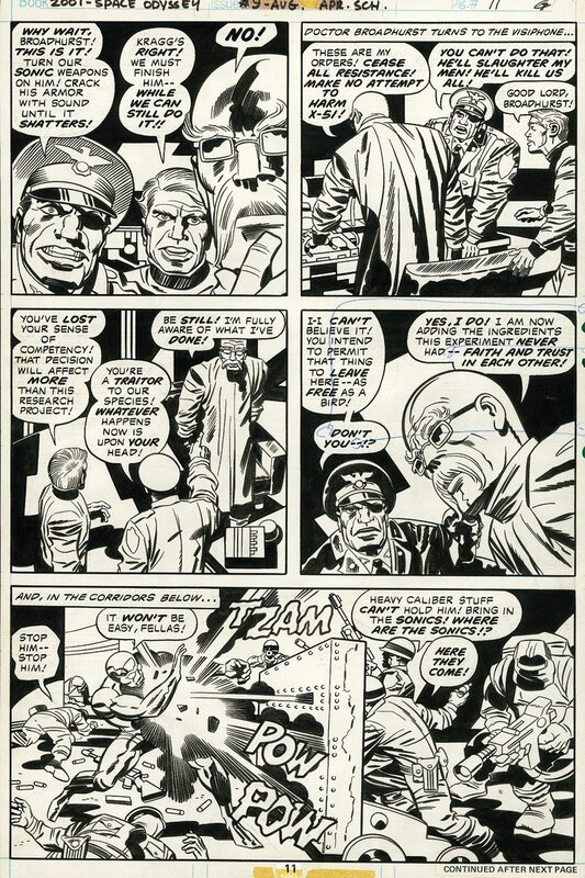 Jack Kirby, Mike Royer, Jack Kirby & Mike Royer - 2001: A Space Odyssey #9 p. 11 (Marvel, 1977) - Planche originale