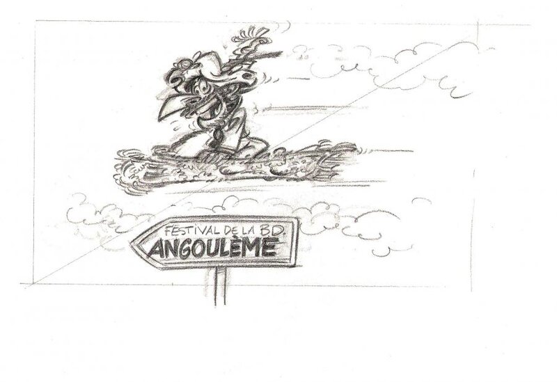 Jean Tabary, Iznogoud ... Crayonné - Illustration originale