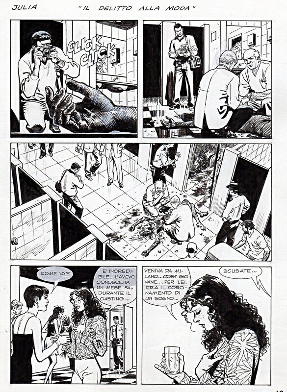 Ernesto Garcia Seijas, Delitto a la moda - Julia n°80 (Bonelli) - Planche originale