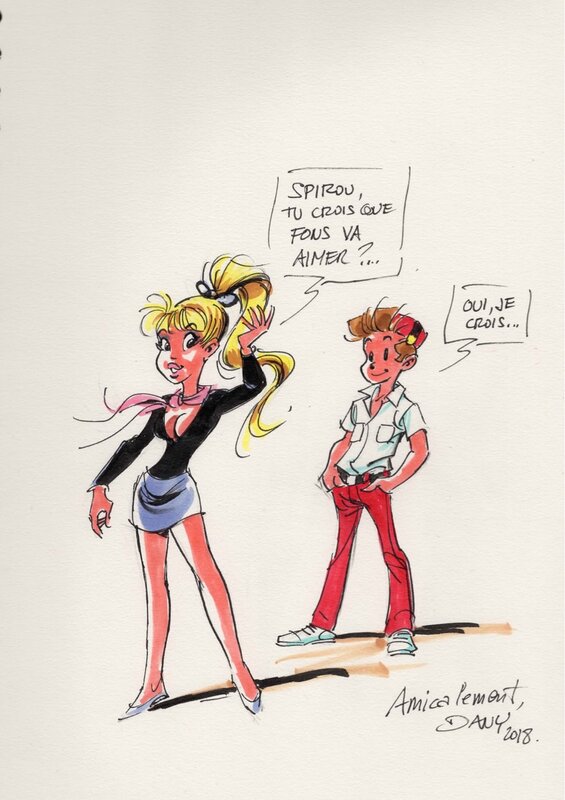 Dany Spirou and Secoutine - Sketch