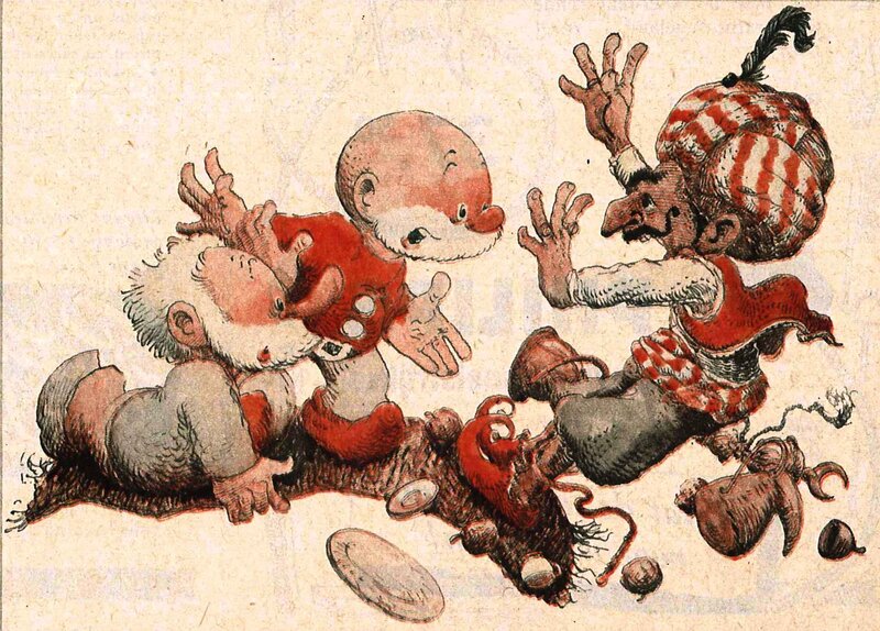 paulus de boskabouter par jean dulieu - illustration