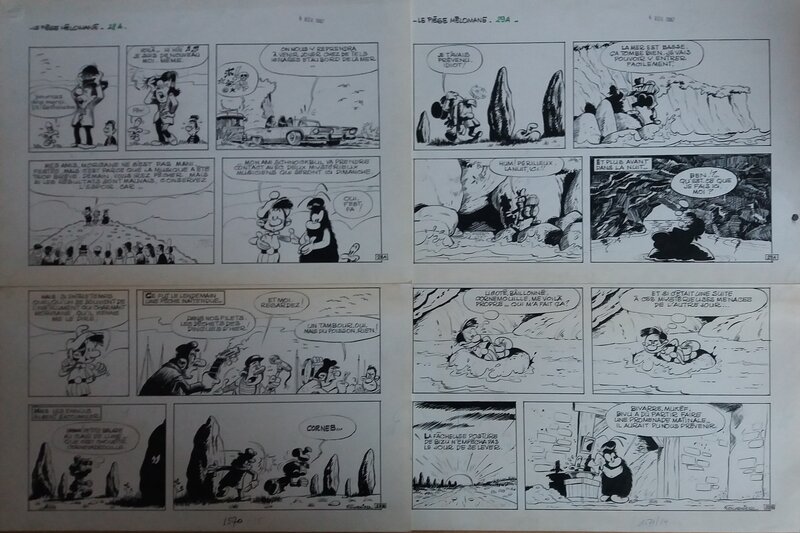 Jean-Claude Fournier, Bizu - Le Piège Mélomane - Planche originale