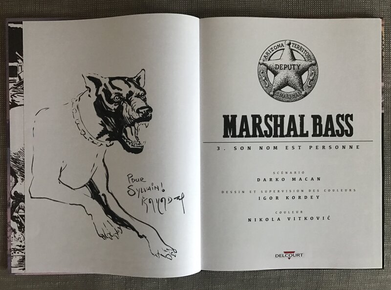 Marshal bass by Igor Kordey - Sketch