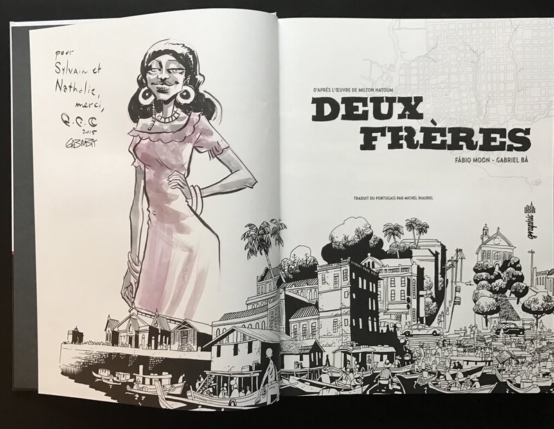 Deux freres par Fabio Moon - Dédicace