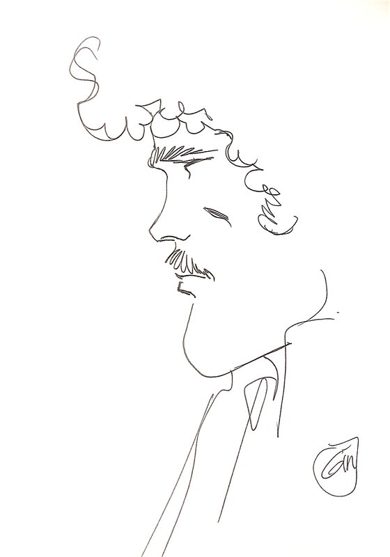 Jim Cutlass by Jean Giraud - Sketch