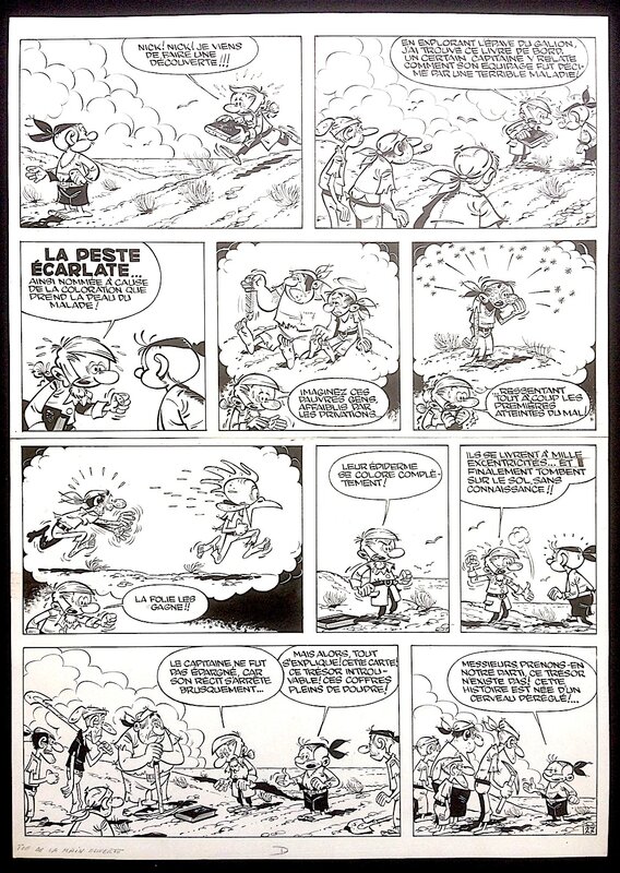 Marcel Remacle, Vicq, L'Ile de la Main Ouverte - Planche originale