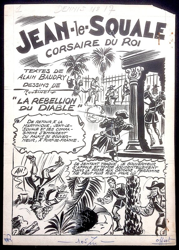 Jean-Le-Squale par Maxime Roubinet - Planche originale