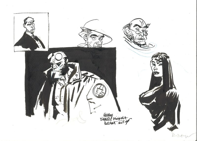 Denis Bodart - HellBoy - Planche originale