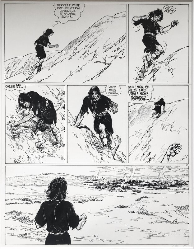 Grzegorz Rosinski, Thorgal #4 - La Galère Noire - Planche originale