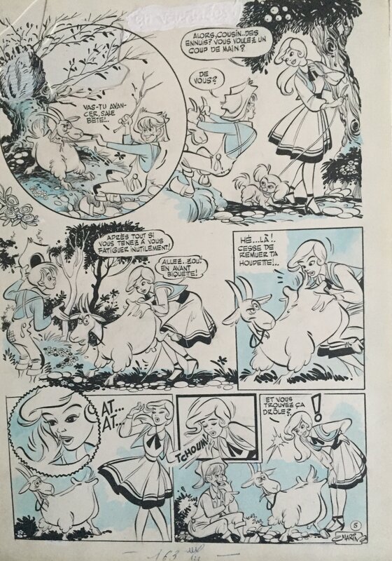 Eva par Claude Marin - Planche originale