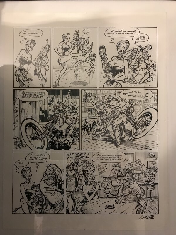 Planche Originale Litteul Kevin de Coyote, Tome 1 - Comic Strip