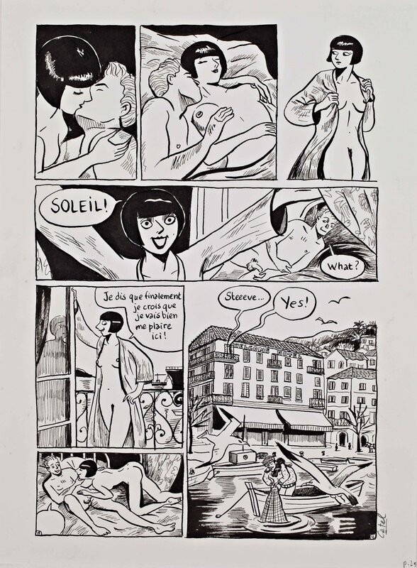 Catel, Kiki de Montparnasse - Planche originale