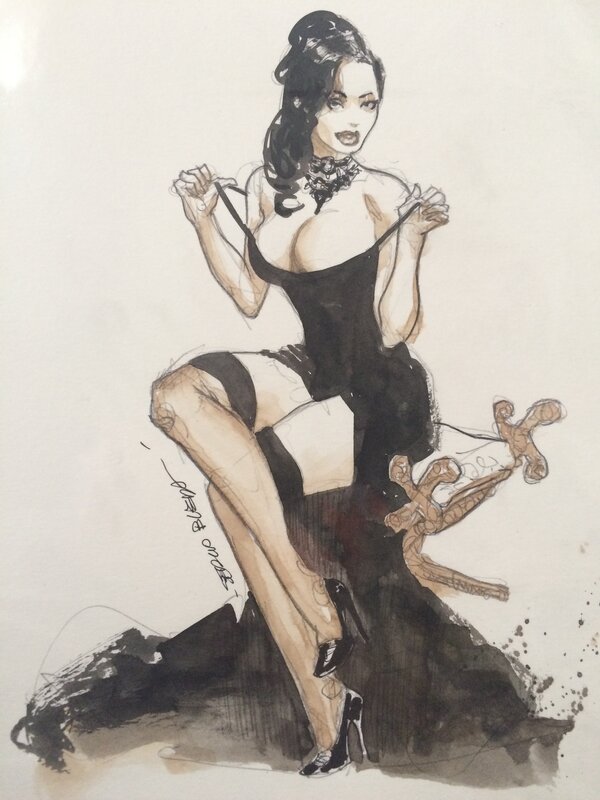 Luxurious beauty by Sergio Bleda - Original Illustration