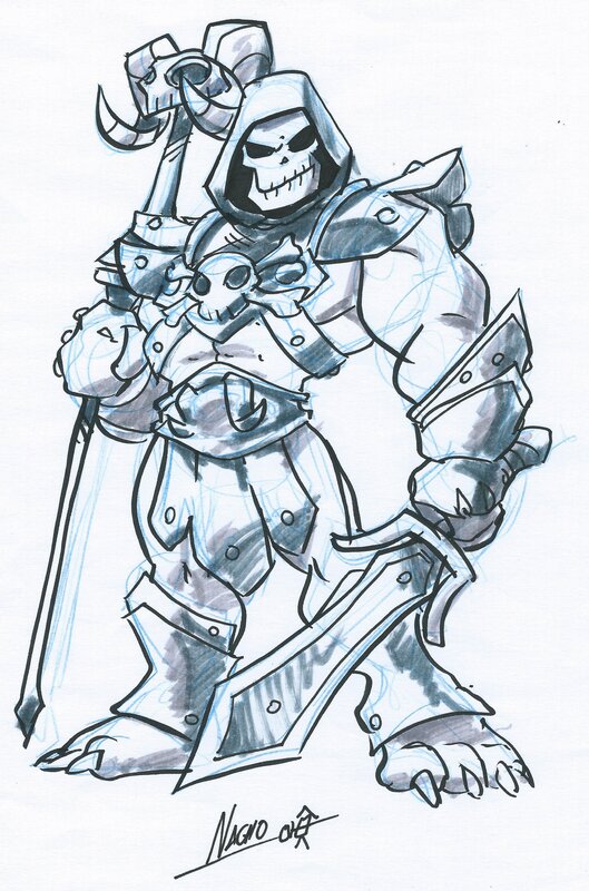 Skeletor par Nacho Fernández - Illustration originale