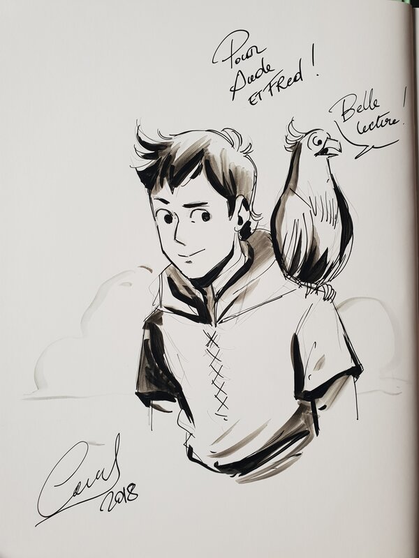 Dédicace de Maurel dans Eden tome 1 - Sketch