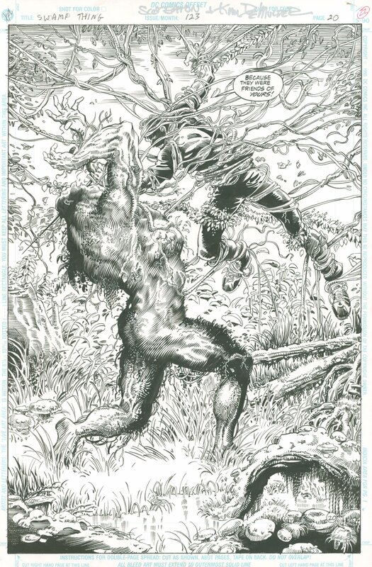 Scot Eaton, Kim DeMulder, Swamp Thing vol. 2 #123, p. 7 - Comic Strip