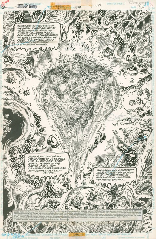 Scot Eaton, Kim DeMulder, Swamp Thing vol. 2 #128, p. 1 - Comic Strip
