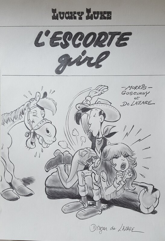 Dragan De Lazare, Morris, L'escorte Girl ou Rubine the girl - Couverture originale