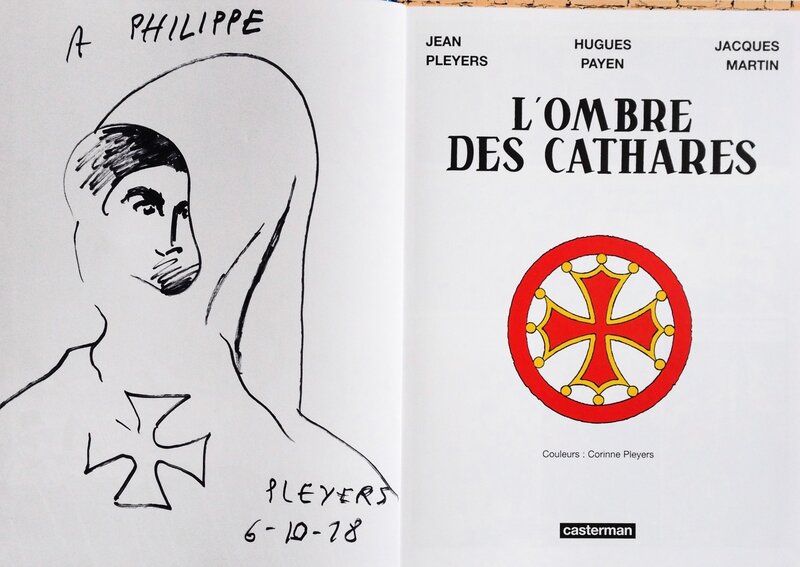 Jean Pleyers, Dédicace   L'OMBRE DES CATHARES - Sketch