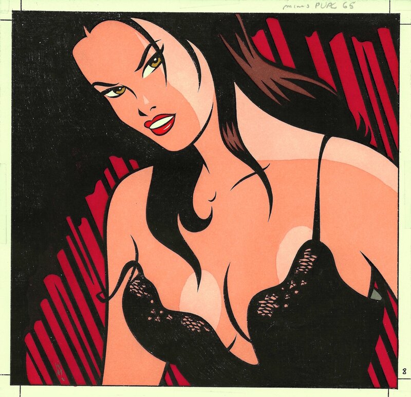 Brune piquante. par Walter Minus - Illustration originale