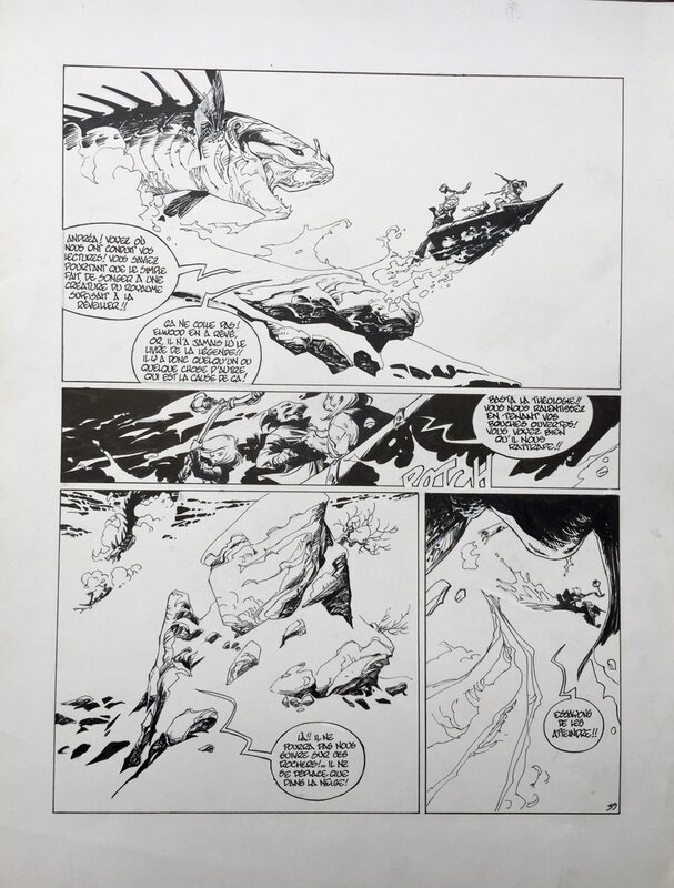 Claire Wendling, Christophe Gibelin, LES LUMIÈRES DE L'AMALOU T4 - pl. 35 - Planche originale