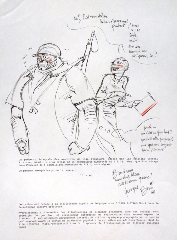 Lisa Desamours by Al Severin - Sketch