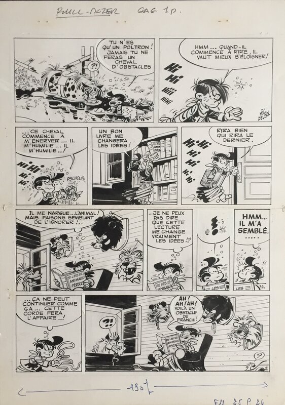 Bull Dozer par Mic Delinx - Planche originale