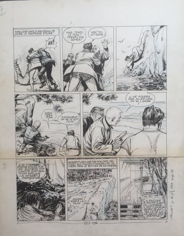 Jacques Flash par René Deynis - Planche originale