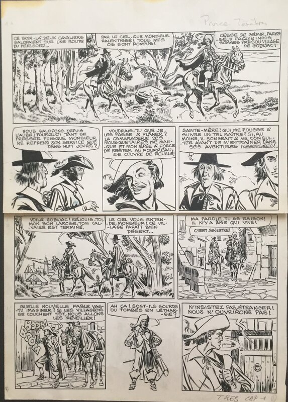 Capitan par Fred & Liliane Funcken - Planche originale