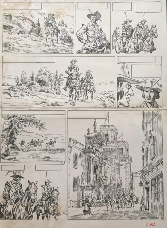 Capitan par Fred & Liliane Funcken - Planche originale