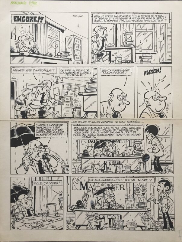 Benjamin par Hachel - Planche originale