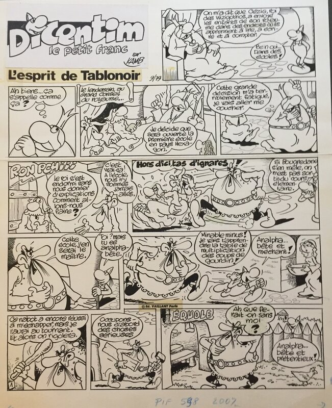 Dicentim par Jacques Kamb - Planche originale