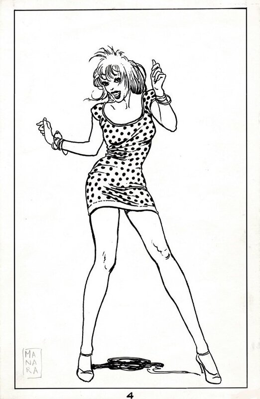 Sexy Pin Up Dancing by Milo Manara - Comic Strip